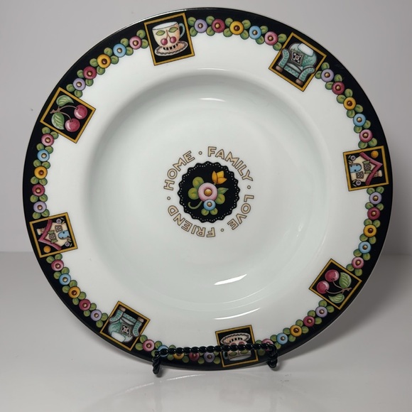Mary Engelbreit bowls Home Family Love Friend, set of 4, 8.5 inch diameter - Picture 2 of 16